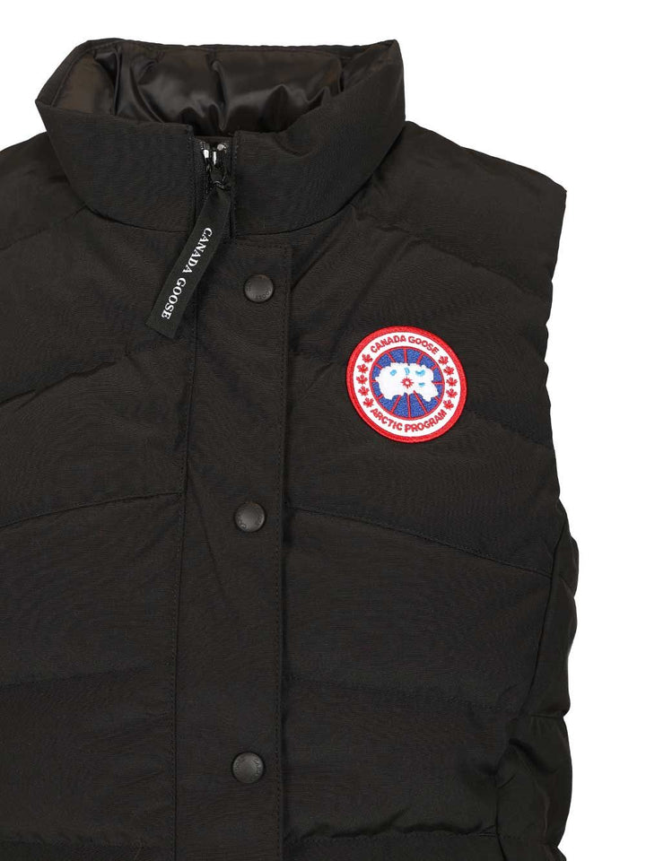 Canada Goose Freestyle Sleeveless Jacket Coats - Black | 70baab186317de46092977d405ec71ba202f7abc