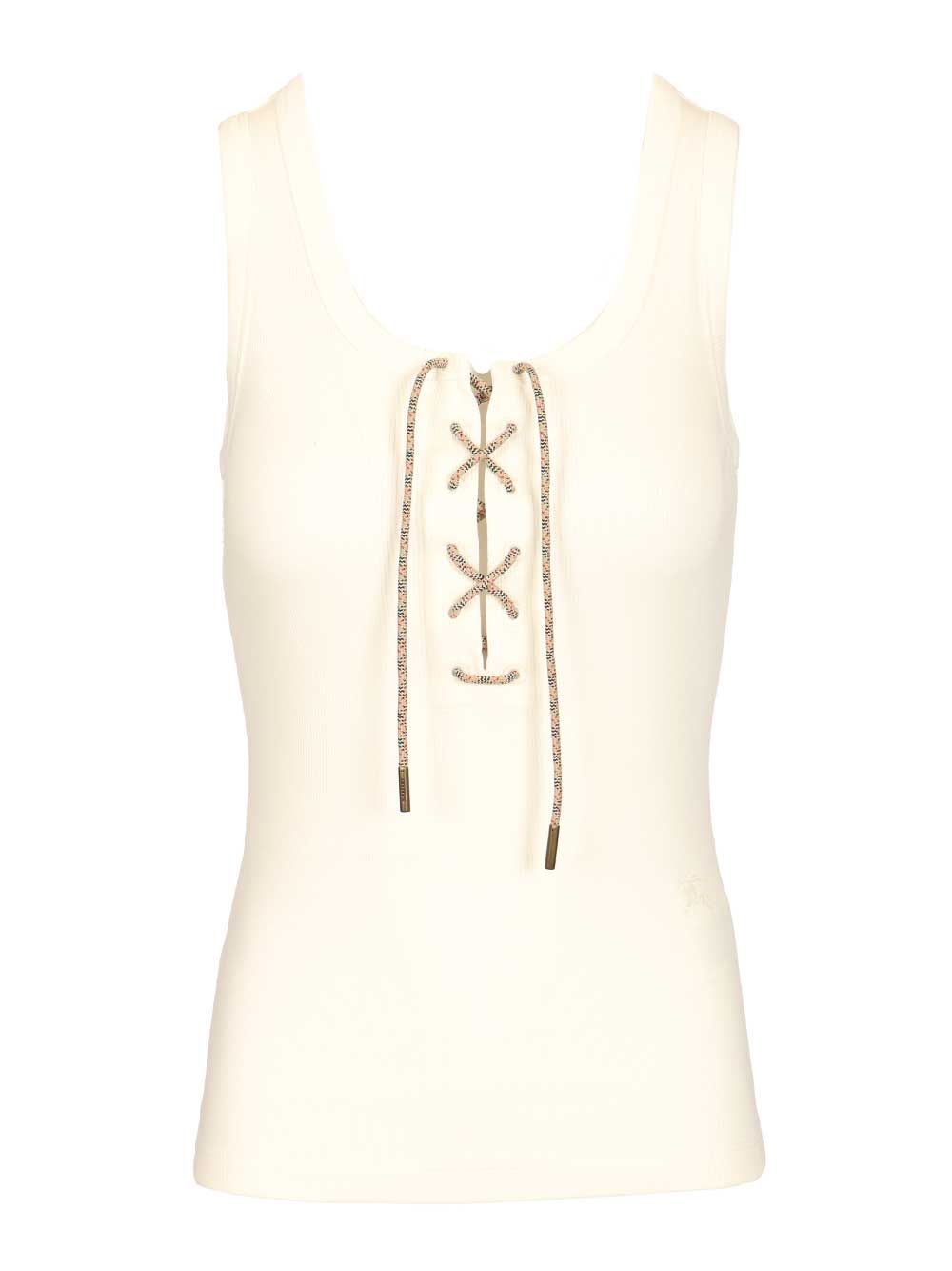 Burberry Lace-Up Top Tops - White | 3eec45f6a48b7c628e4f58f6736119615d3d688f