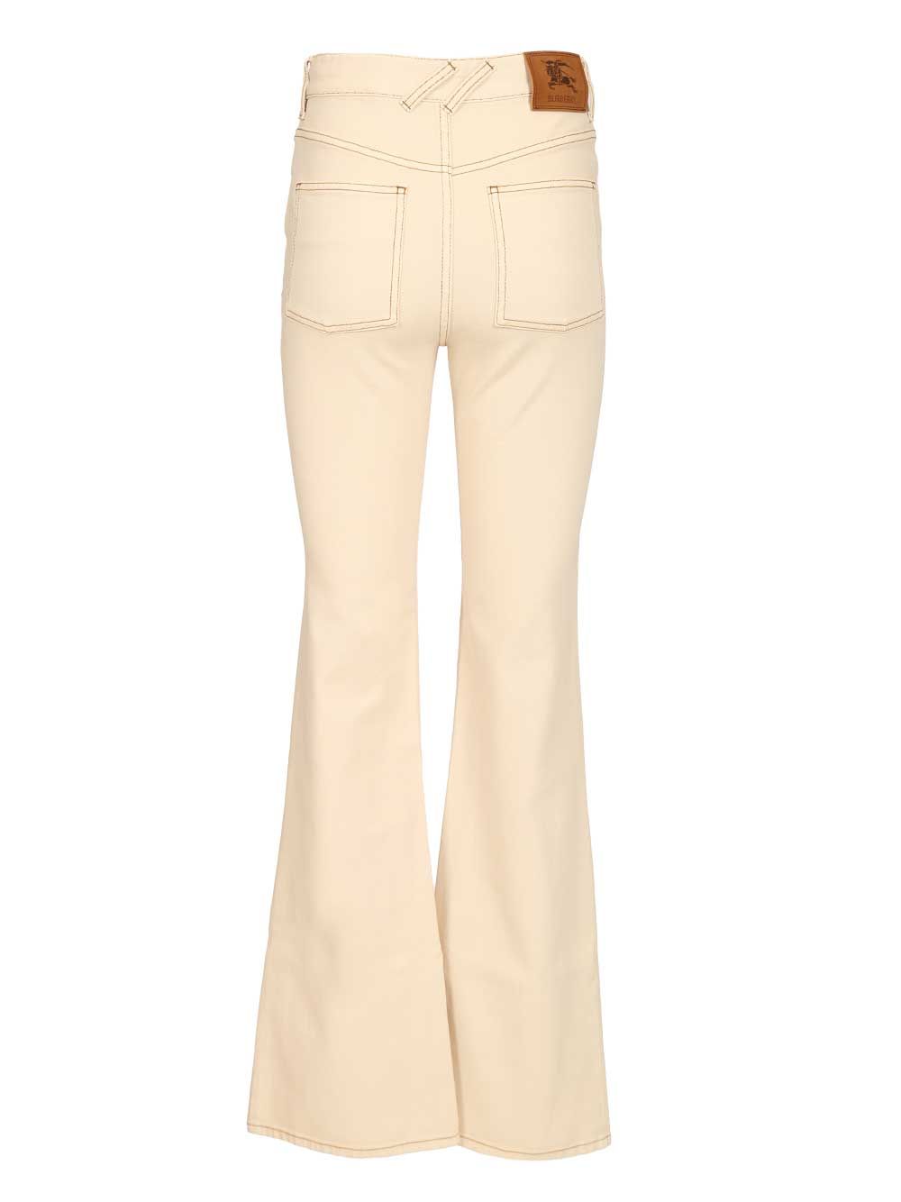 Burberry Pantaloni Jeans - White | 7ff9a578d4225ffeb8d38a6f5dd35ae2ac92cf96