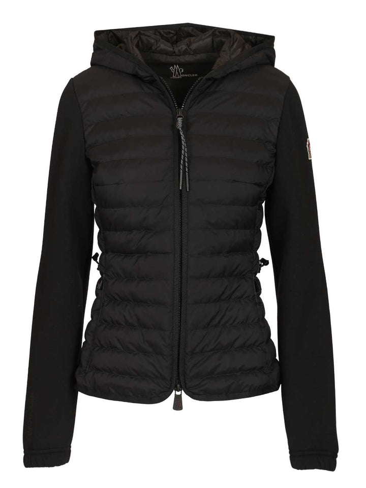 Moncler Grenoble Hooded Cardigan Coats - Black | 94c92a582e0e48d81e6e93a9b57d403d0ef4d079