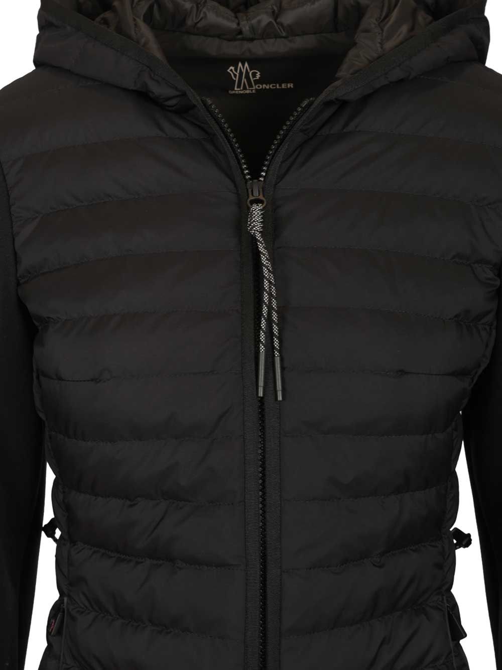 Moncler Grenoble Hooded Cardigan Knitwear - Black | 73efaf2677eaa3909b259070e1654bb556ef332b