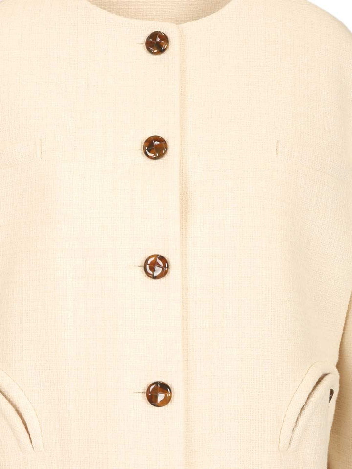 Blazé Milano Missy Gliss Bolero Jackets - White | 955392ae95dc1fab285aa821d2f09e101742433f