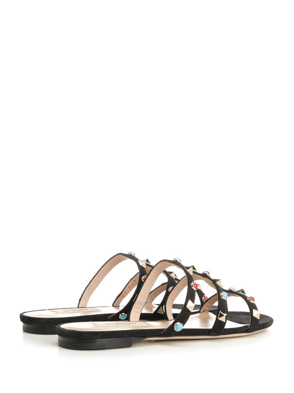 Valentino Garavani Rockstud Low Sandals Scarpe basse - Black | a0547316eb1a745e1fb1c598190bf51dc1a27159