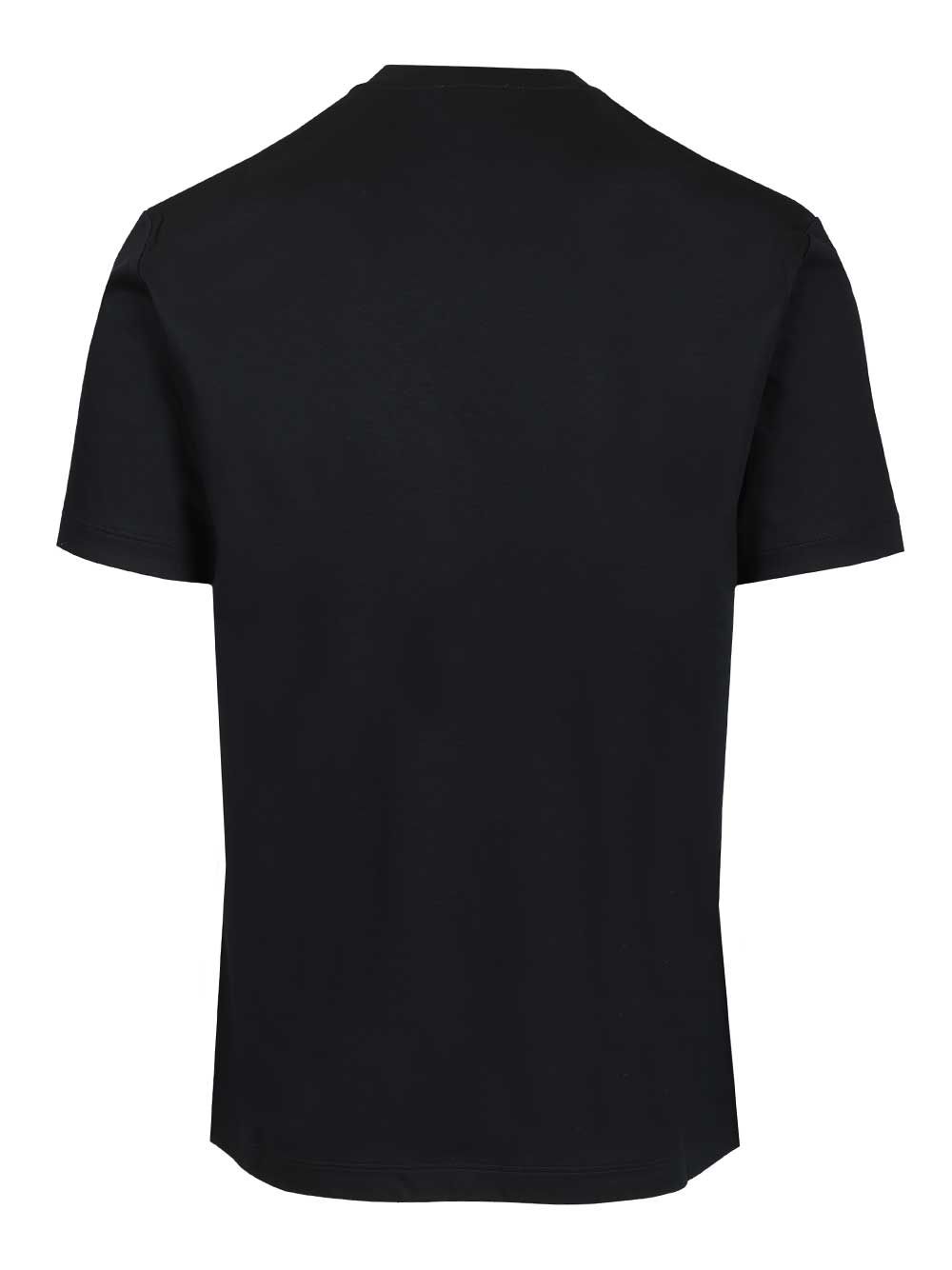Giorgio Armani Cotton T-Shirt - Blue | e6021457bfda305980a6b10e07355a89e1f5e902
