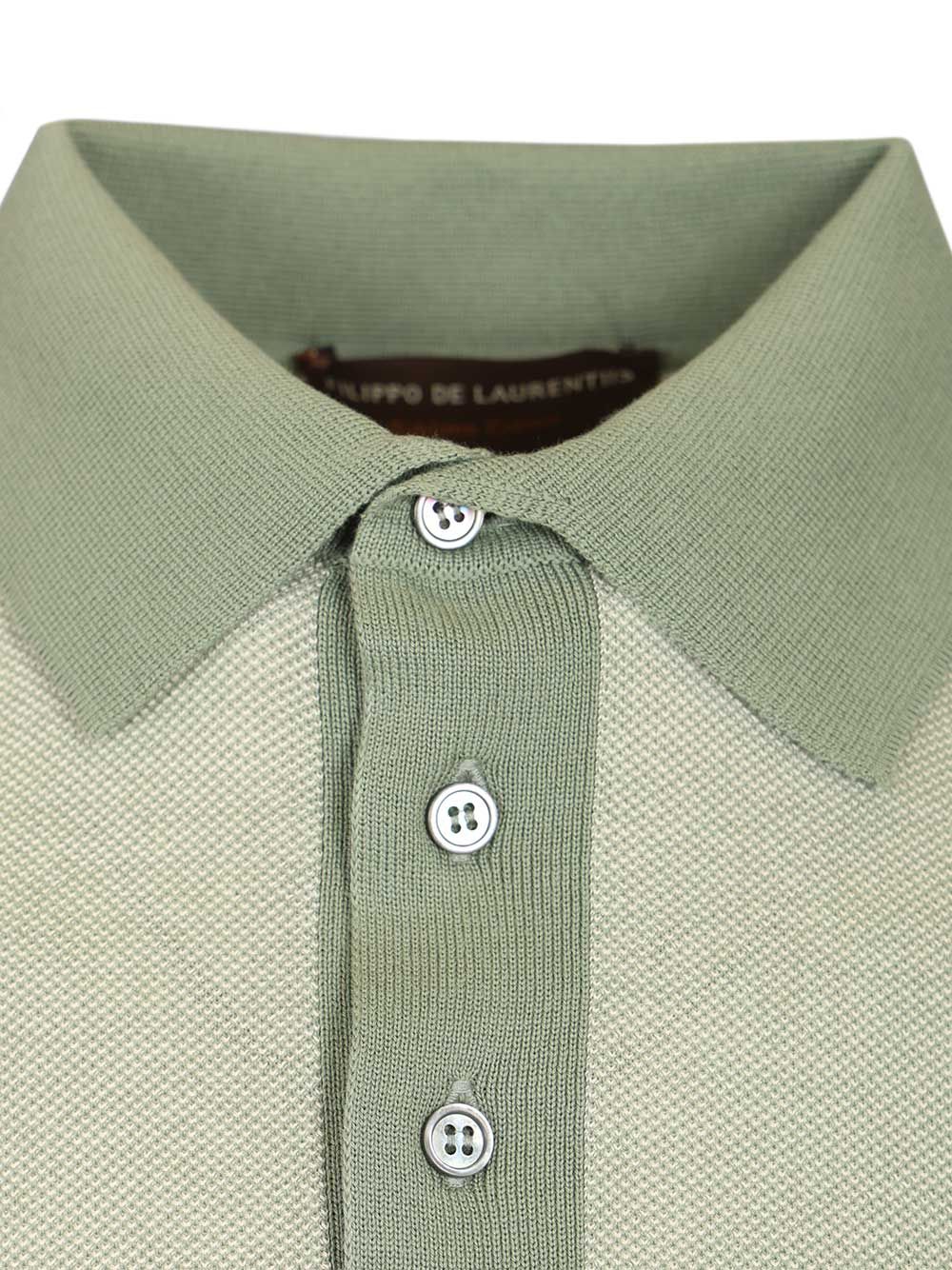 Filippo De Laurentiis Pique Polo shirt - Green | 43c57ba322ef7b40250bcb6369fe9ca782b3fd56