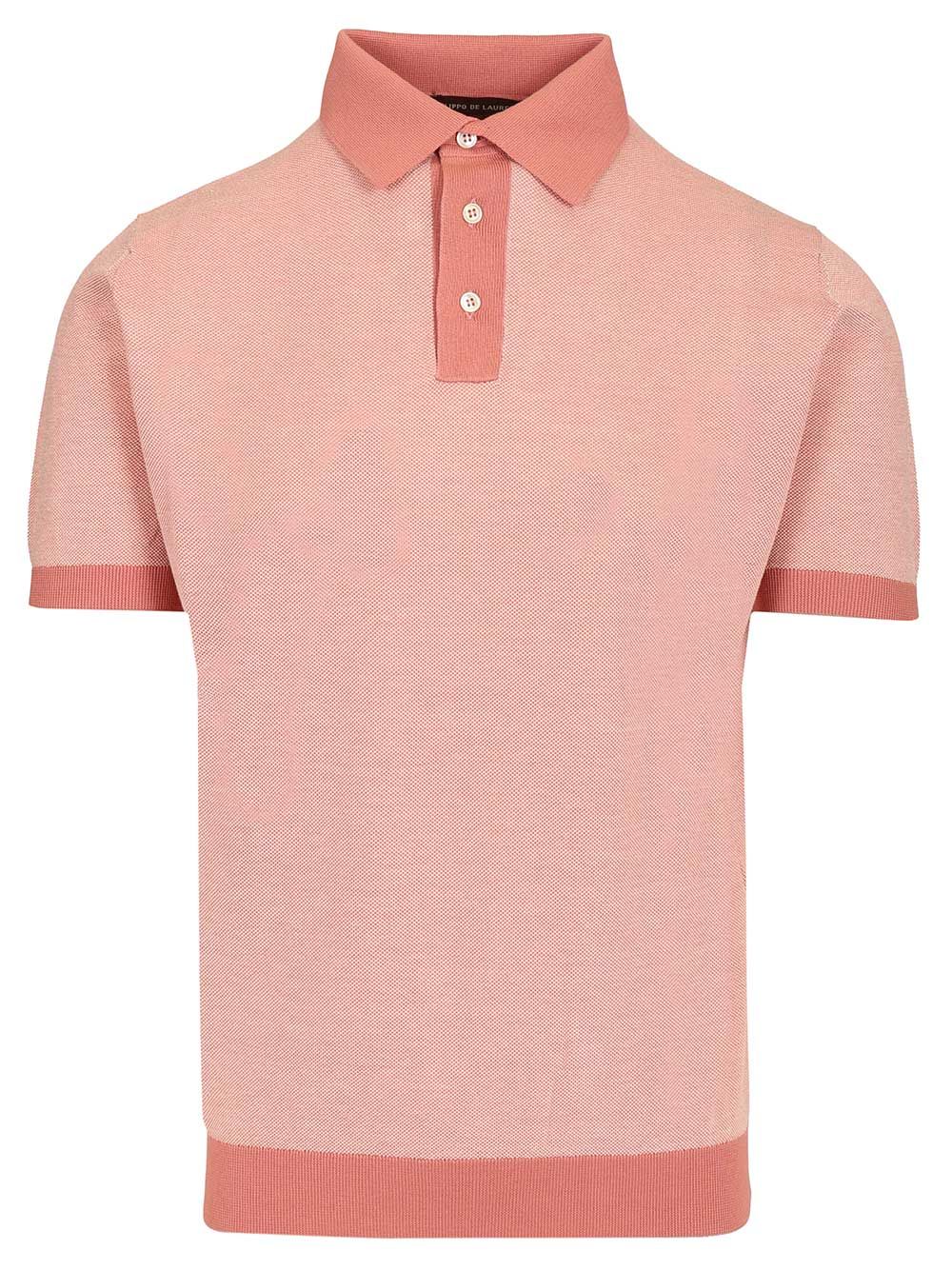 Filippo De Laurentiis Pique Polo shirt - Rose | bd159632c73e9dd10cc06e239c8eb49ca42221fc