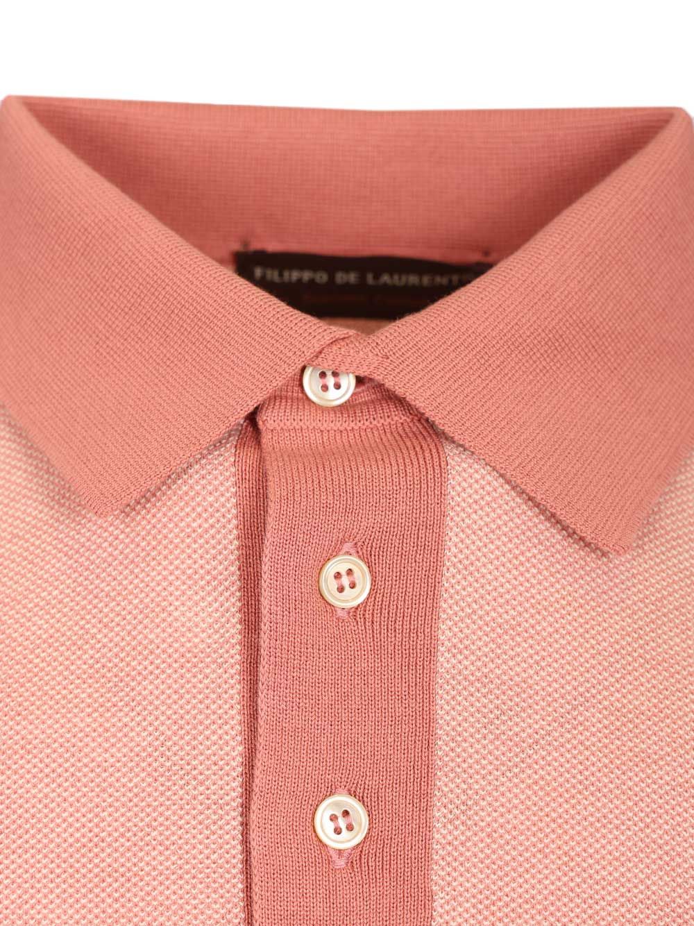 Filippo De Laurentiis Pique Polo shirt - Rose | 42af480013e992862e03cb18f498a32b535692c4