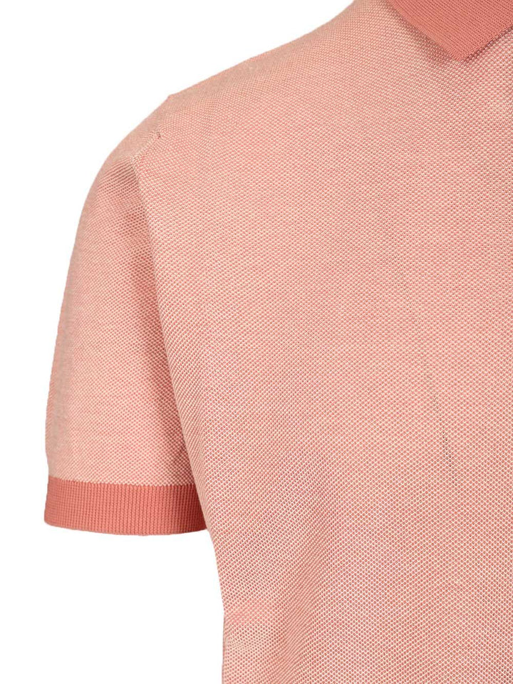 Filippo De Laurentiis Pique Polo shirt - Rose | 11814363df32d5c018e9a6f3f57aa687950e12a3
