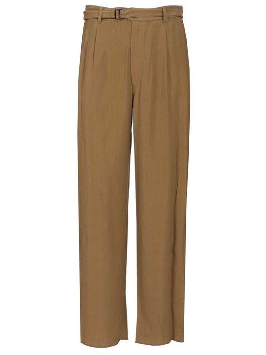 Tailored With Pleats Trousers Beige