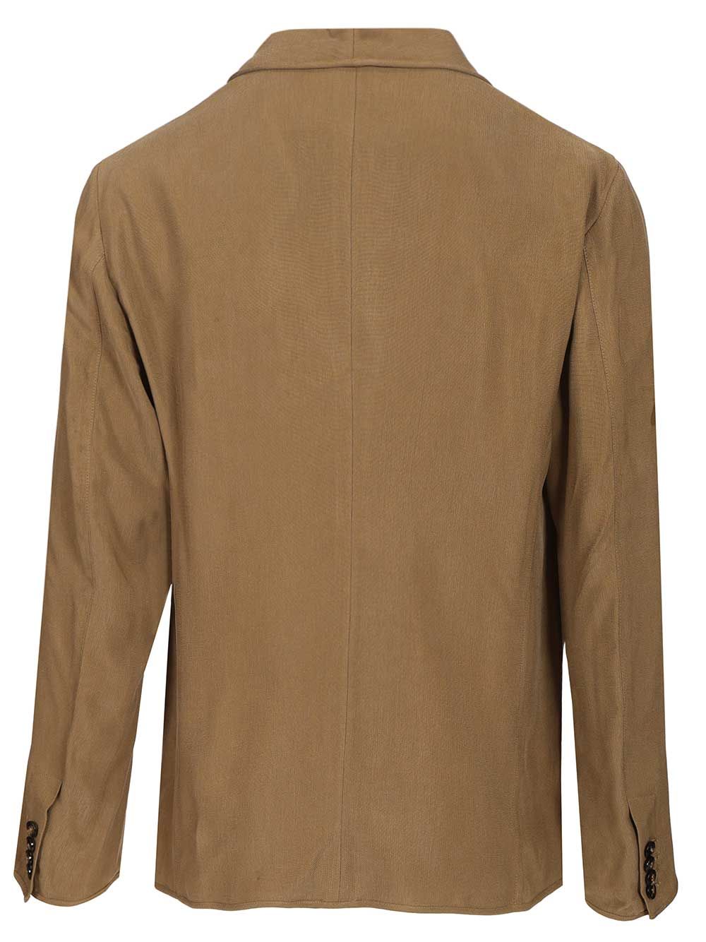 Giorgio Armani Deconstructed Blazer Jackets - Beige | a884d59ec307dc82f484e833325d1b2be7ee1be9