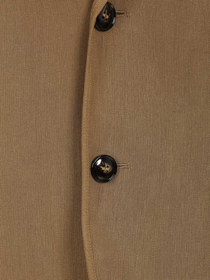 Giorgio Armani Deconstructed Blazer Jackets - Beige | e4043b2d30b12dbd29607885019f7399108b9eb1