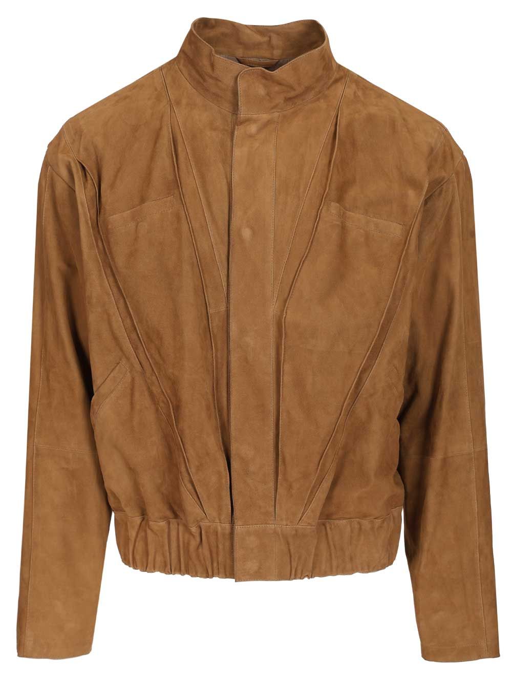 Giorgio Armani Suede Jacket Jackets - Beige | 9c7c934f8f419efb417af52bfdac78f75e03d560