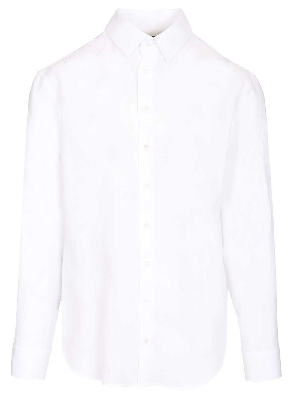 Giorgio Armani Classic Linen Shirt Shirts - White | 468b6beaf2c804cc1c1df8e8ffa6b12c141c91b1