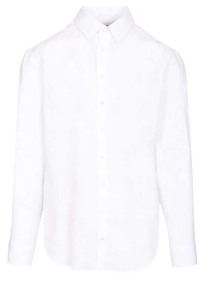 Giorgio Armani Classic Linen Shirt Shirts - White | 468b6beaf2c804cc1c1df8e8ffa6b12c141c91b1