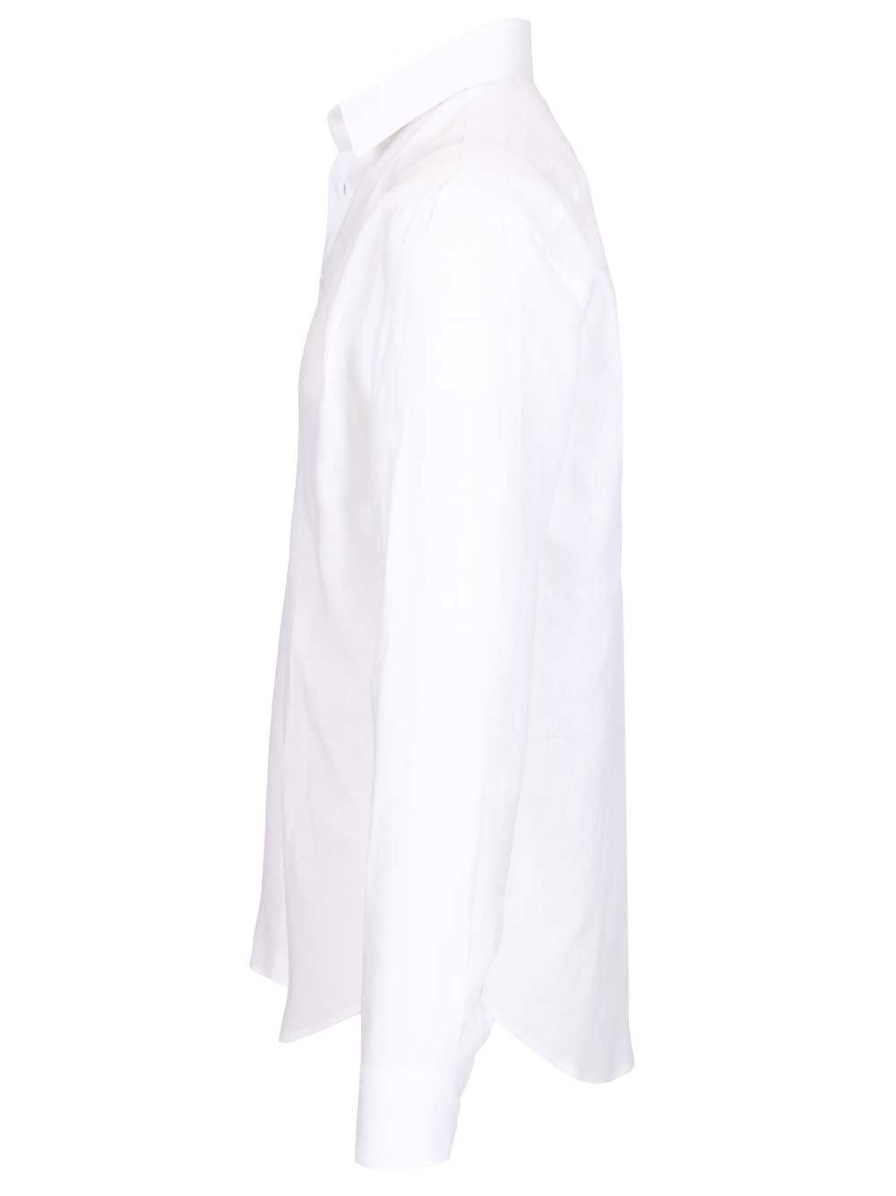 Giorgio Armani Classic Linen Shirt Shirts - White | 5b55887f292f63c9b149e60cda1053987f30d988