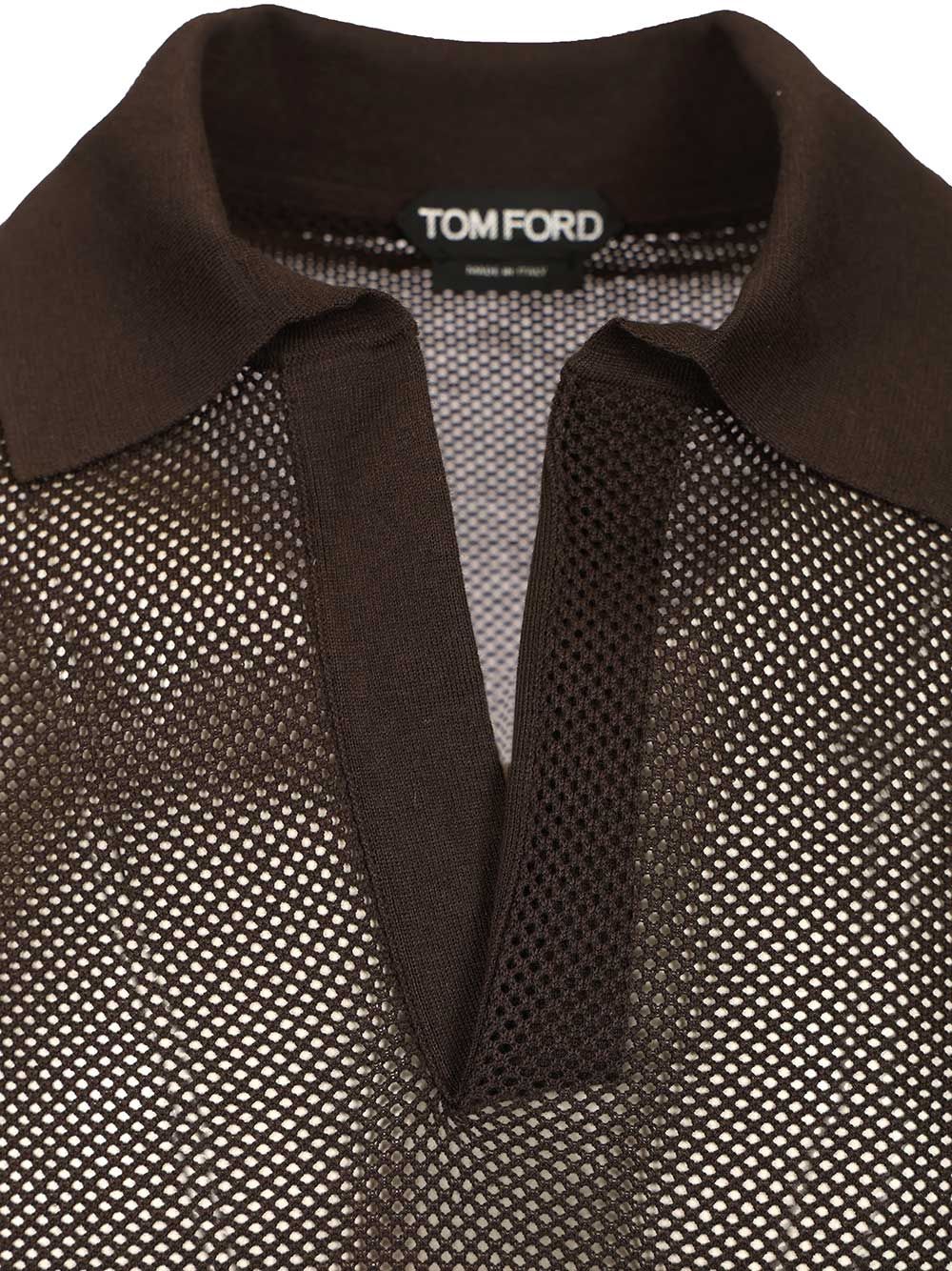 Tom Ford Knitted Polo shirt - Brown | 1cc1abfa67337312b487504927504373e48faa4a