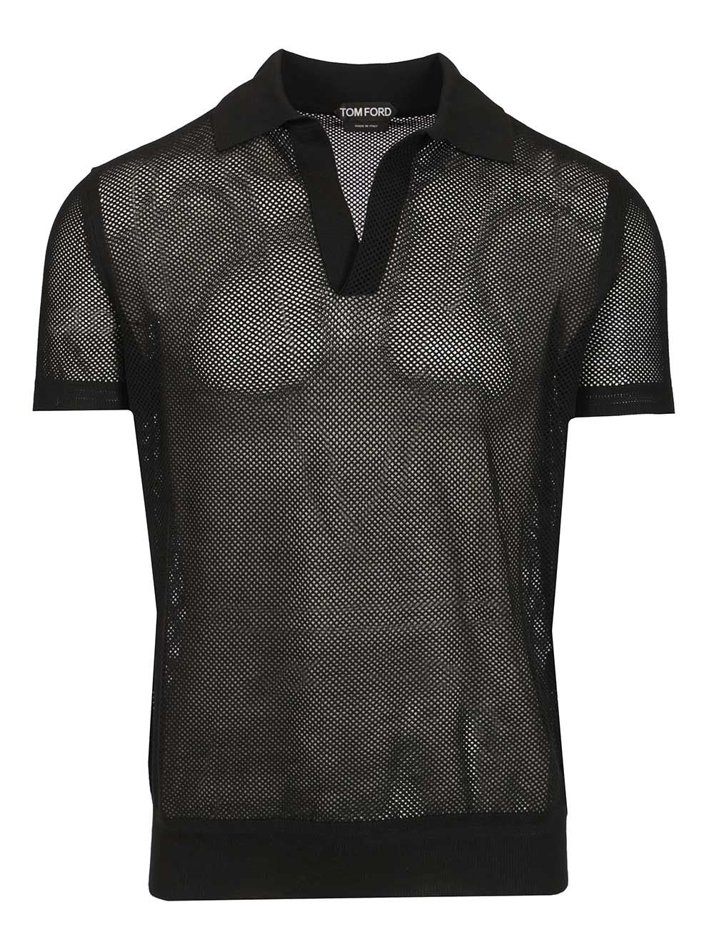 Tom Ford Knitted Polo shirt - Black | d03feaf948404e3723ac8920408bc6ffe2d428ae
