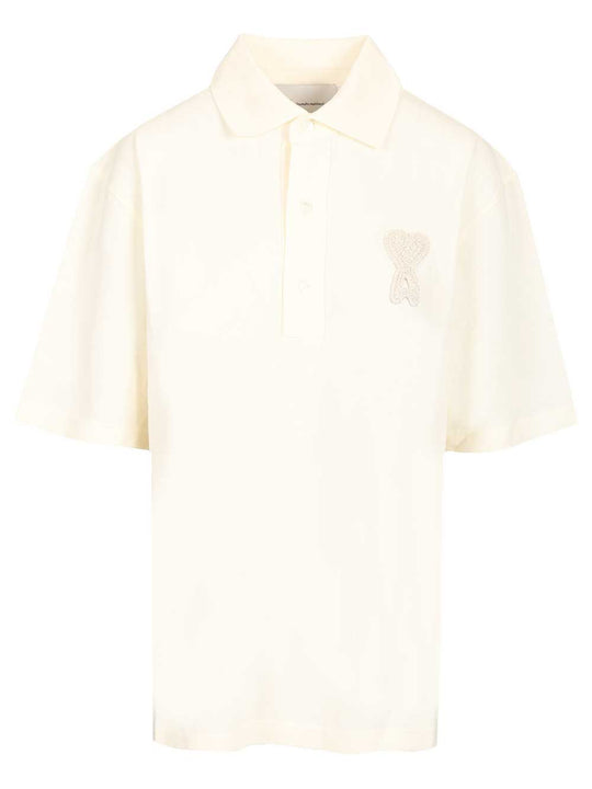 Ami De Coeur Polo Shirt White