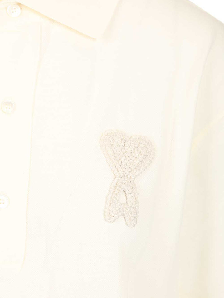 Ami Ami De Coeur Polo shirt - White | a532f9f08ab36e9eed9a77dbe1a3d6b861985b8f