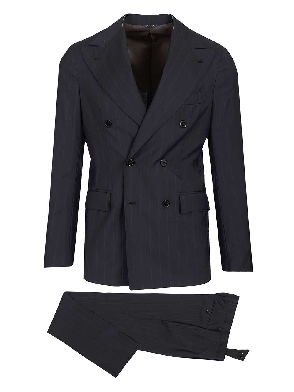 Al Duca D'Aosta Double-Breasted Pinstriped Suit Dresses - Blue | dc54e3153476a9ce59b1864391af731c1438fb6d