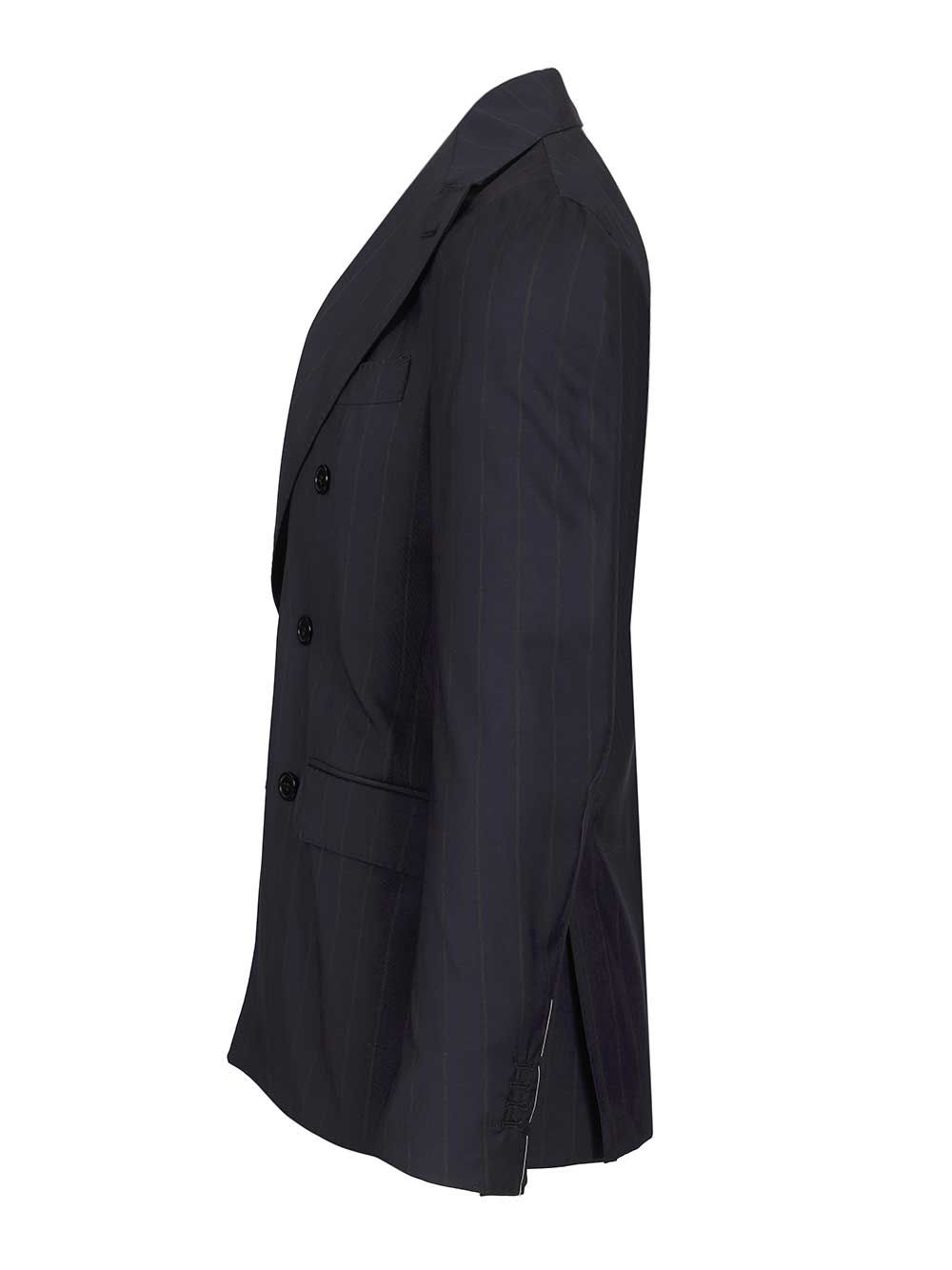 Al Duca D'Aosta Double-Breasted Pinstriped Suit Dresses - Blue | 789cfc822d77bbba4298059617c9049cee0a7a59