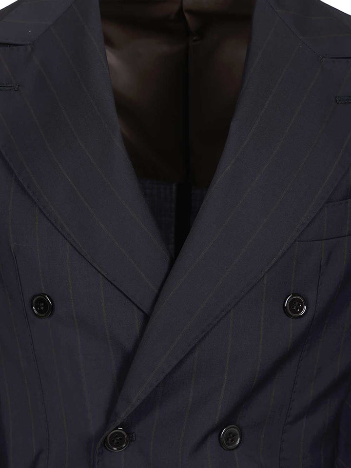 Al Duca D'Aosta Double-Breasted Pinstriped Suit Dresses - Blue | 8f2936a0ef2786a3eae20ad2e5095ea74f921a66
