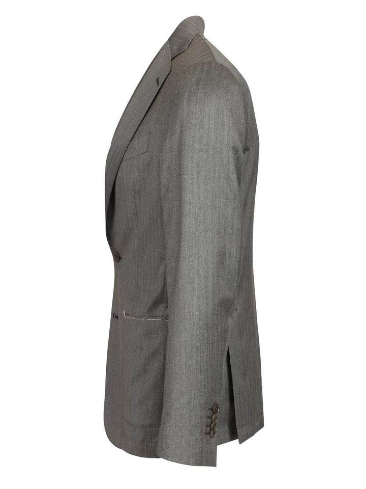 Al Duca D'Aosta Single-Breasted Suit Dresses - Grey | 71ea1aa48041022e0e4bd60e417a43d905e5f82a