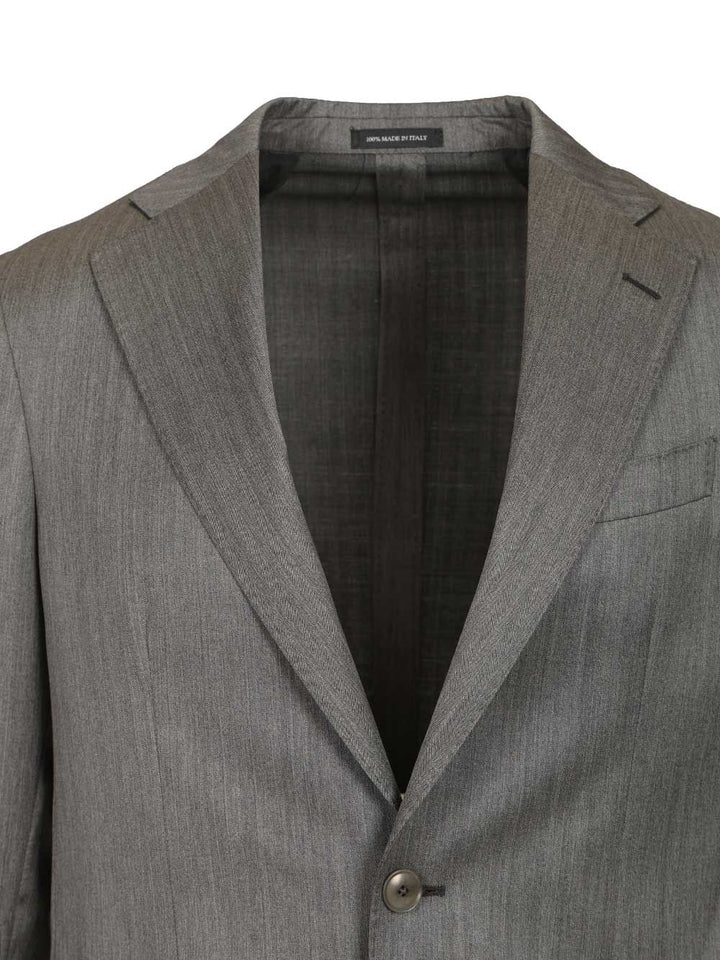 Al Duca D'Aosta Single-Breasted Suit Dresses - Grey | 03e0bc2c3d7624aa02936fc5d30792eea19542f6