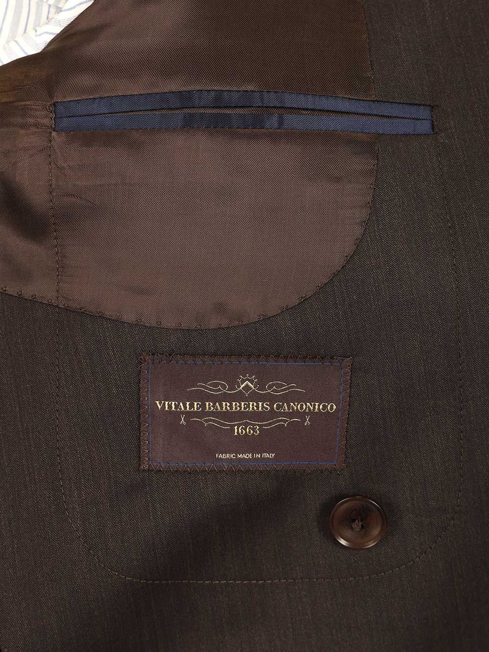 Al Duca D'Aosta Double-Breasted Herringbone Suit Dresses - Brown | c83201e30f9af2562111f45748eaf396327b5428