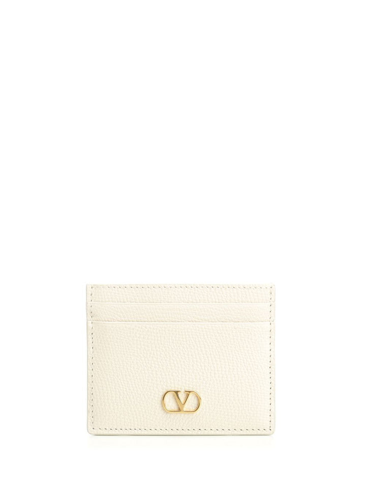 Valentino Garavani Vlogo Signature Card Holder Small leather goods - White | ab085695008b095f227894862799cbd0288b9317