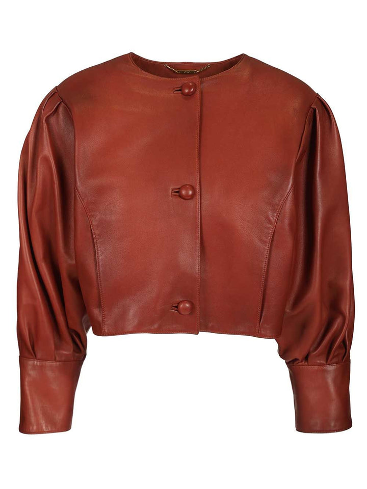 Chloe' Short Jacket Jackets - Bordeaux | 8b68a889910a30c70f44e49b75fef404cda54498