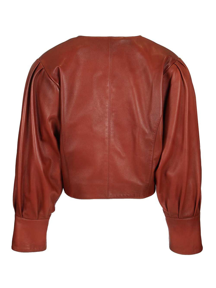 Chloe' Short Jacket Jackets - Bordeaux | 236ba3021019fc89d3368e7196697628515fff02