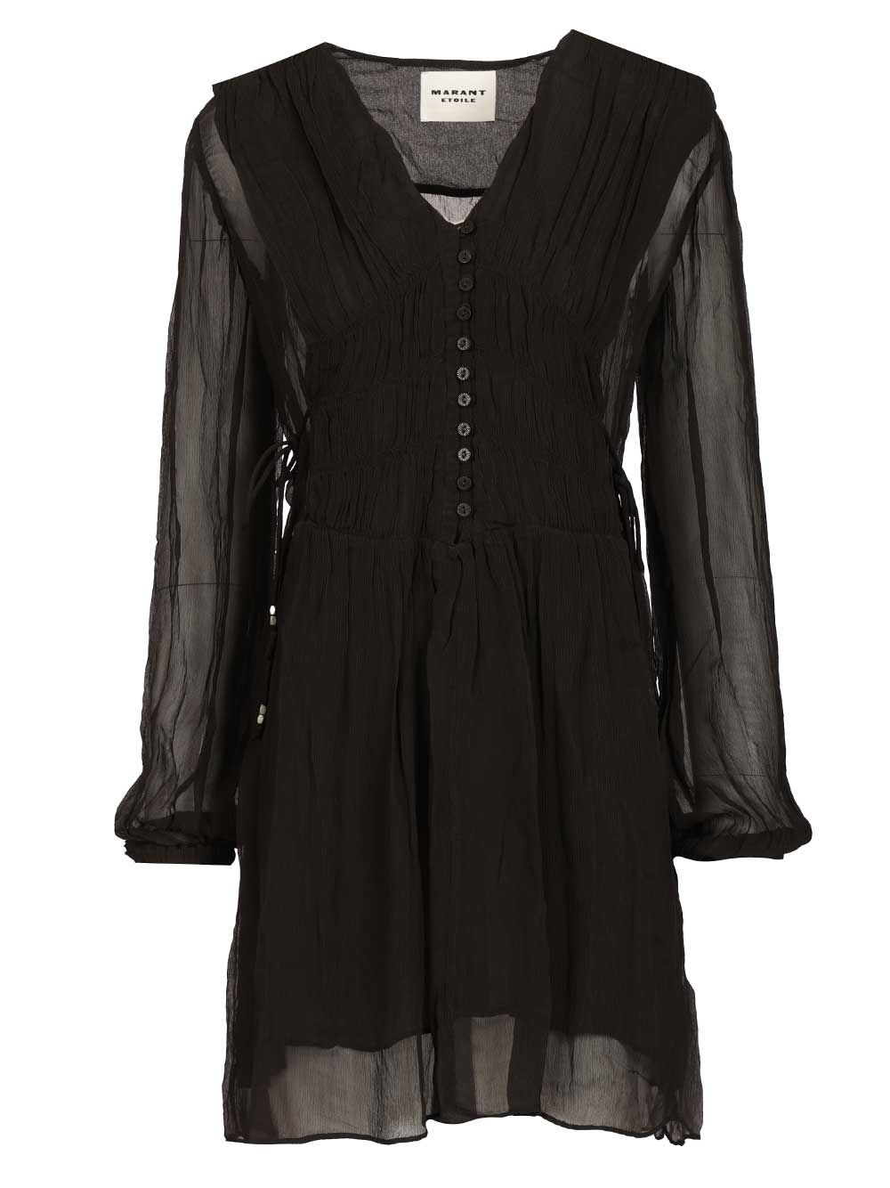 Marant Etoile Loriena Dress Dresses - Black | a2ee5e9a4d9193e91e9ca56334cc5f5621eb9bf5