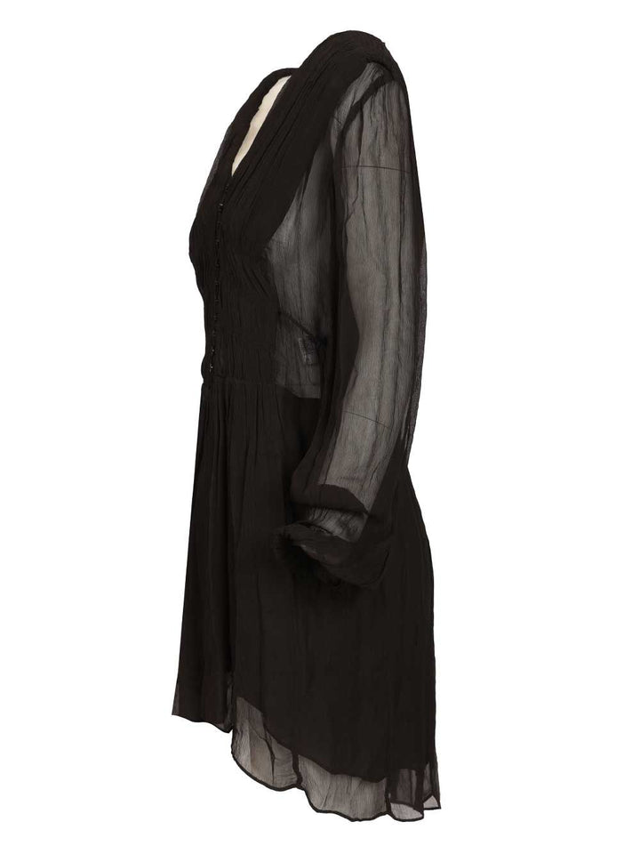Marant Etoile Loriena Dress Dresses - Black | 648df930dbcd904322e2756cf0b676a97b015096