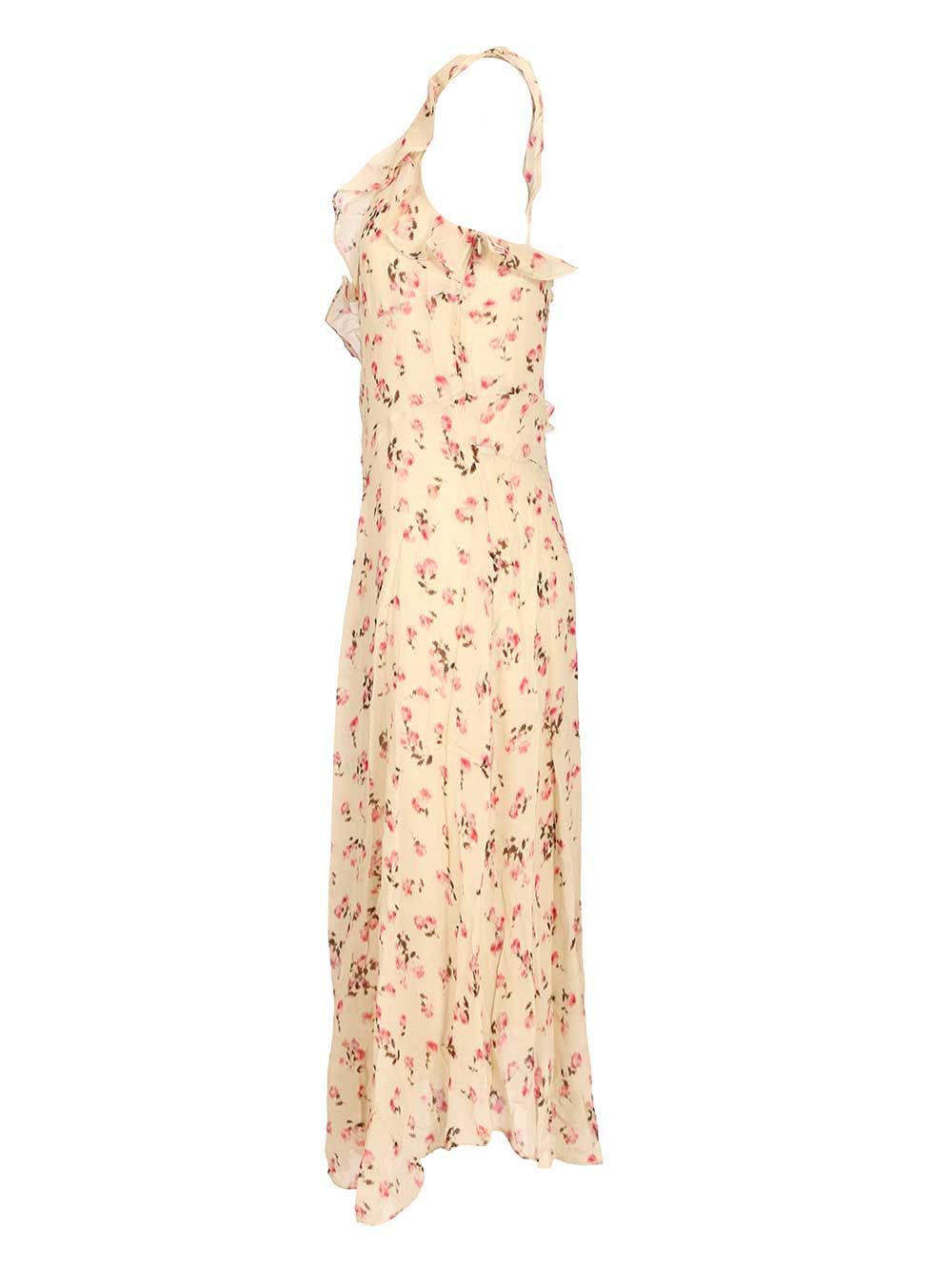 Marant Etoile Luxie Dress Dresses - Beige | 1989daccd22a4d0e5569af8eca1ab8e83d00a539