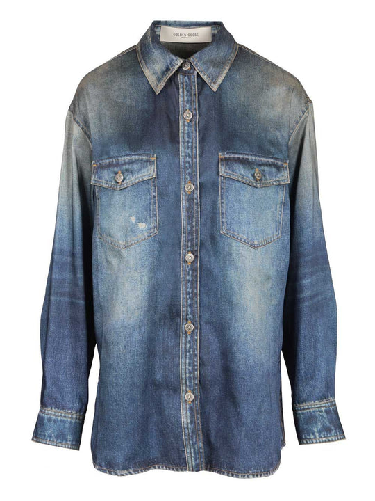 Patty Denim Shirt Casual Blue