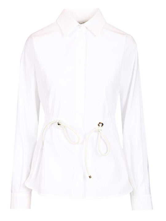 Cotton Poplin Shirt Shirts White