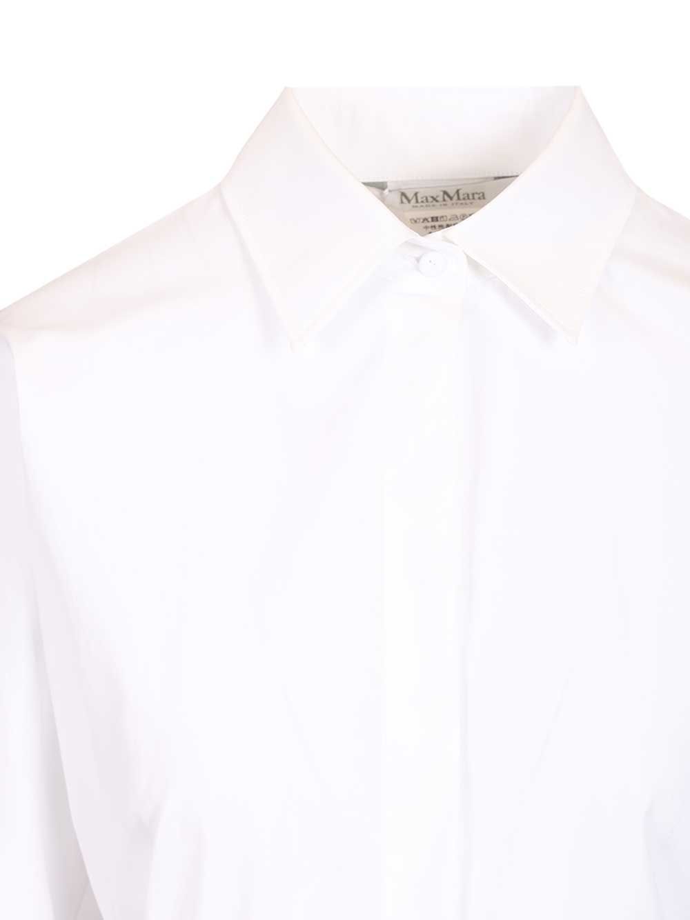 Max Mara Cotton Poplin Shirt Shirts - White | b388b64be10e1df93afa20f735fe69bb1c4151b2