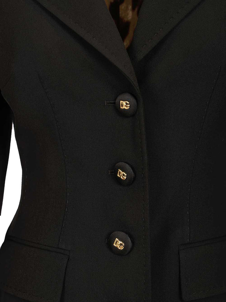 Dolce & Gabbana Wool Blazer Jackets - Black | 4993443a0a1455931f2f6cea0c5994a152dd98f8