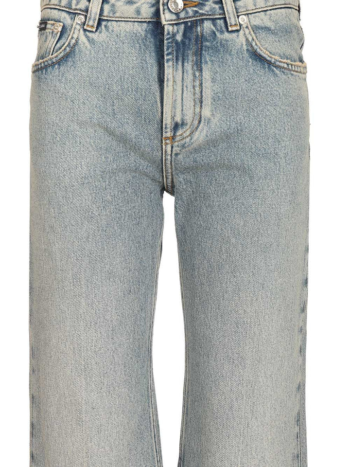 Dolce & Gabbana Straight Leg Jean Jeans - Blue | 492e4f576fc9b77e8d78c45863be86cd5ec87068