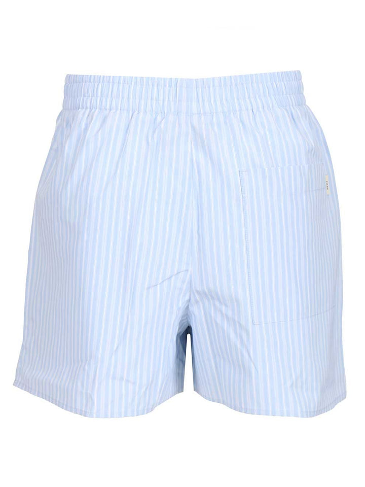 Ami Striped Shorts Trousers - Light blue | 11329b4ef75e12af87a717efbe5cabf98f86ef27