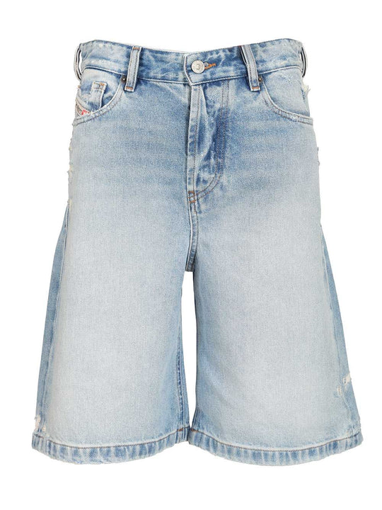 Regular Denim Shorts Jeans Light Blue