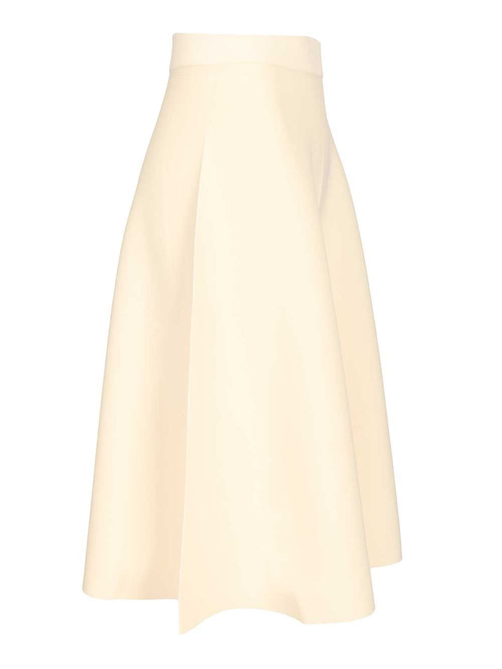 Max Mara Midi Skirt T-Shirt - White | 71250925a8f12d1e77f738d1006f14f673d229b6
