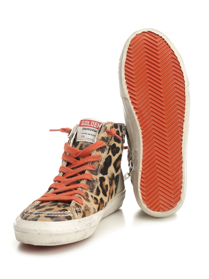 Golden Goose Deluxe Brand Slide Sneaker Sneakers - Animalier | 5a79513b0f3f5b4db039fad9405b5a98a0dd3cb1