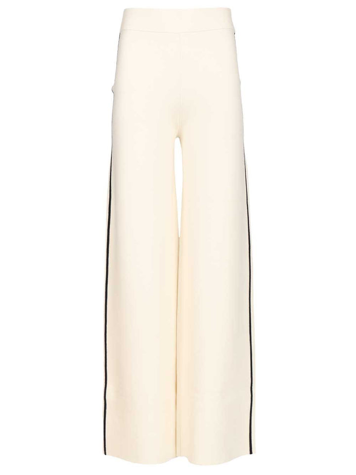 Max Mara Studio Palazzo Trousers - White | 7da9c10c588ac8821c7a0a9936eccdfaf41ce0e6