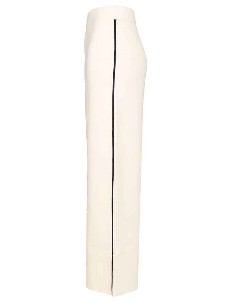 Max Mara Studio Palazzo Trousers - White | 384f5fae9117583b30c00d39010fc4e0eb12071d