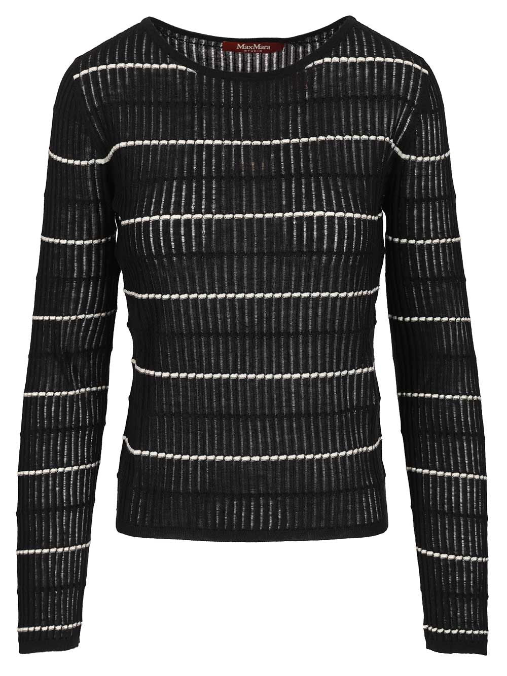 Max Mara Studio Fitted Wool Sweater And Set Knitwear - Blue | faebc5820355f25e46626f2e3c9d8e9a954a5606