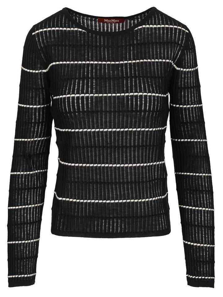 Max Mara Studio Fitted Wool Sweater And Set Knitwear - Blue | faebc5820355f25e46626f2e3c9d8e9a954a5606