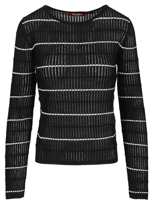 Fitted Wool Sweater And Set Knitwear Blue