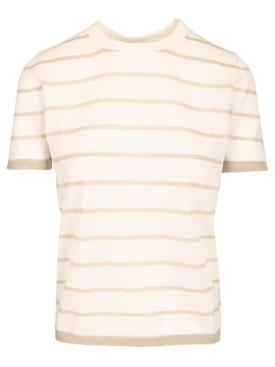 Favetta Sweater In Cashmere And Silk Blend T-Shirt Beige